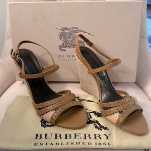 Burberry Wedge Sandals